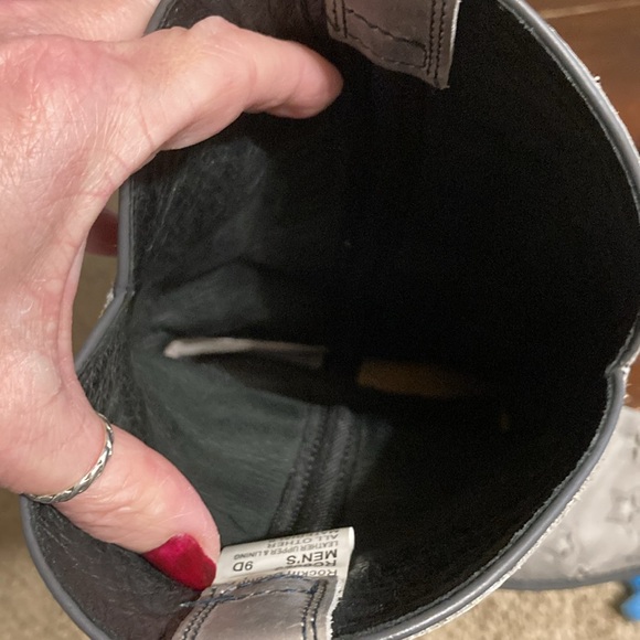 Rockin country men’s western leather boots size 9D - Picture 11 of 15